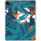 NFL Miami Dolphins Tropical Print iPad Pro 11in (2024) Clear Case